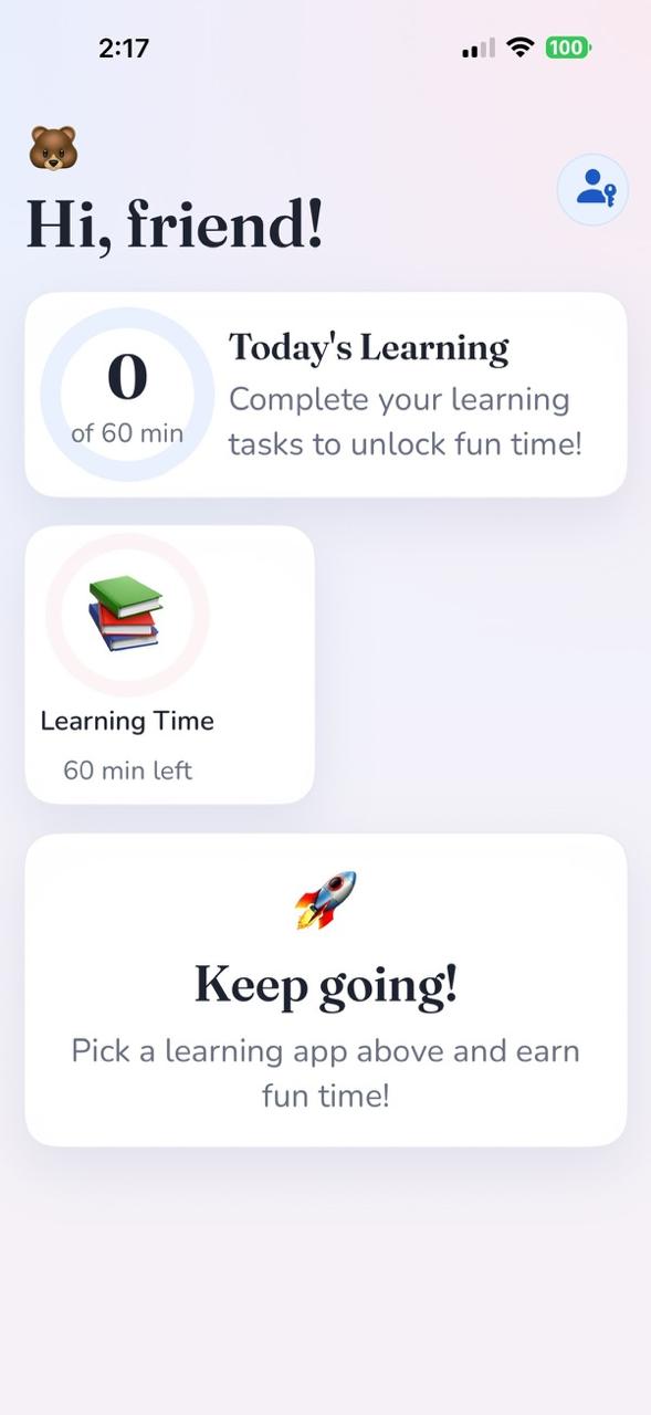TutorUnlock home screen