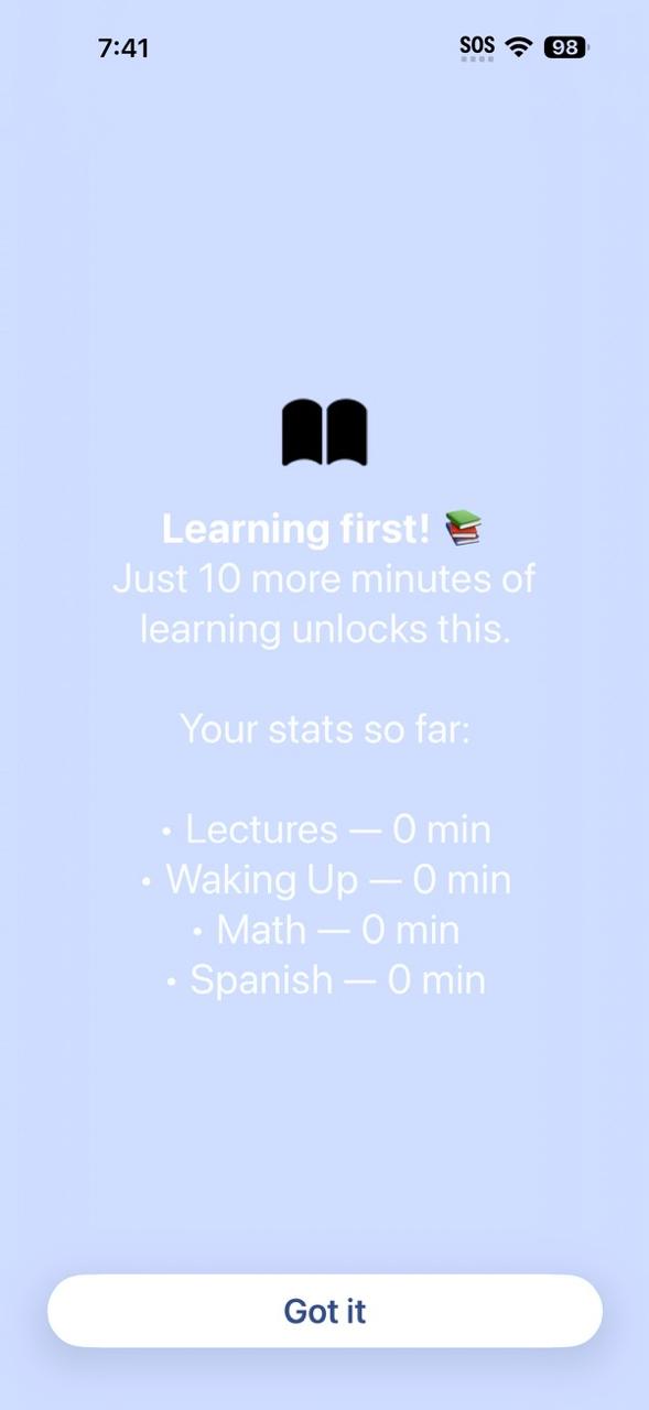 Learning first gate